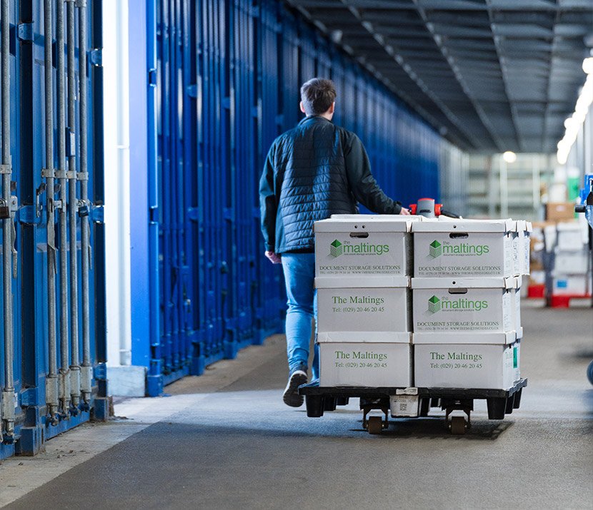 Bulk document storage boxes