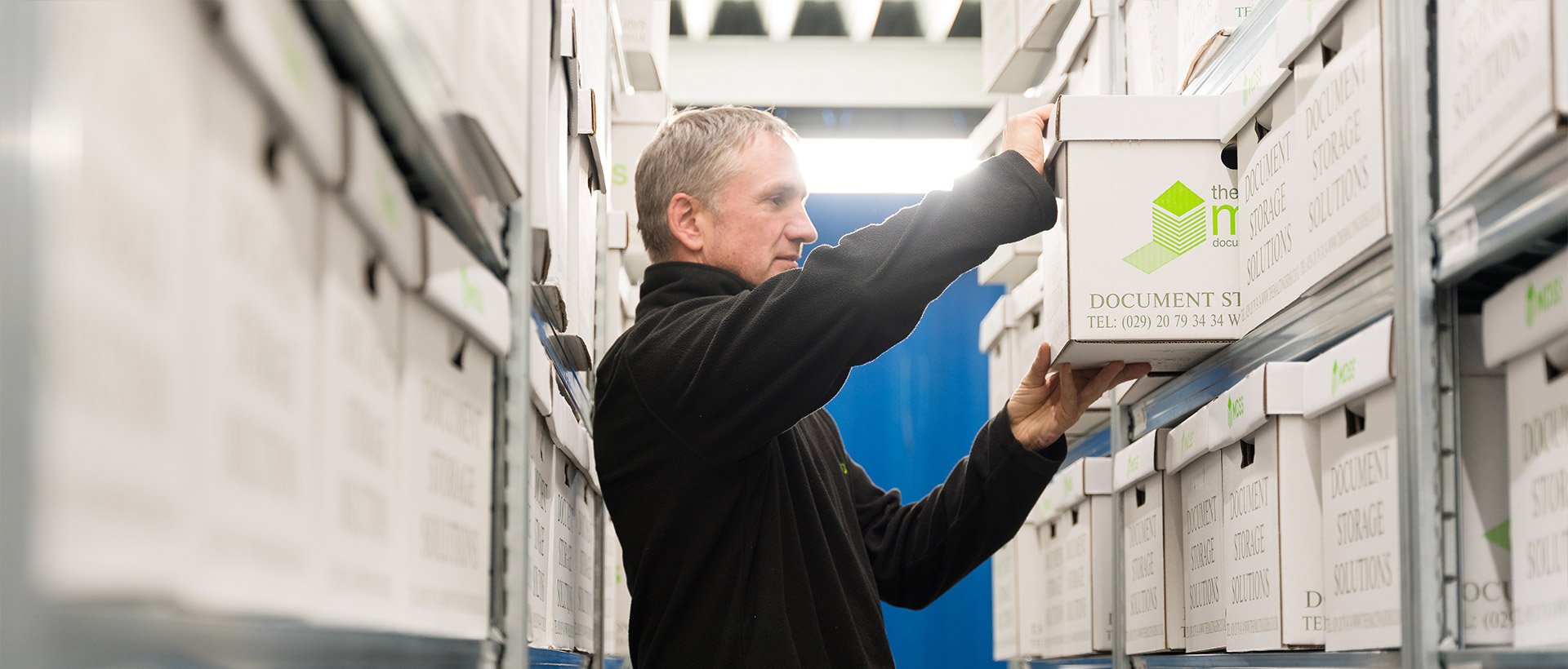 Secure document storage facility