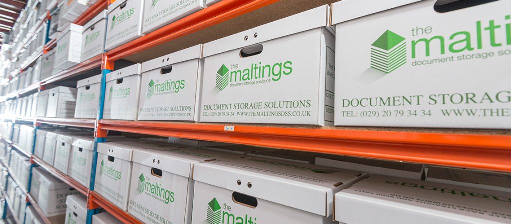 Secure business document storage boxes