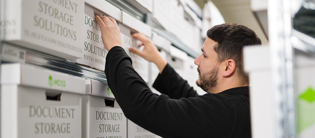 Archived records in secure document storage